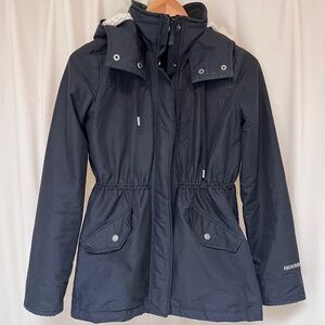 abercrombie & fitch all season weather warrior black jacket xxs